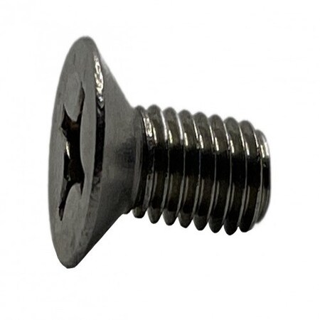 #8-32 X 1-1/2 In Phillips Flat Machine Screw, Zinc Plated Steel